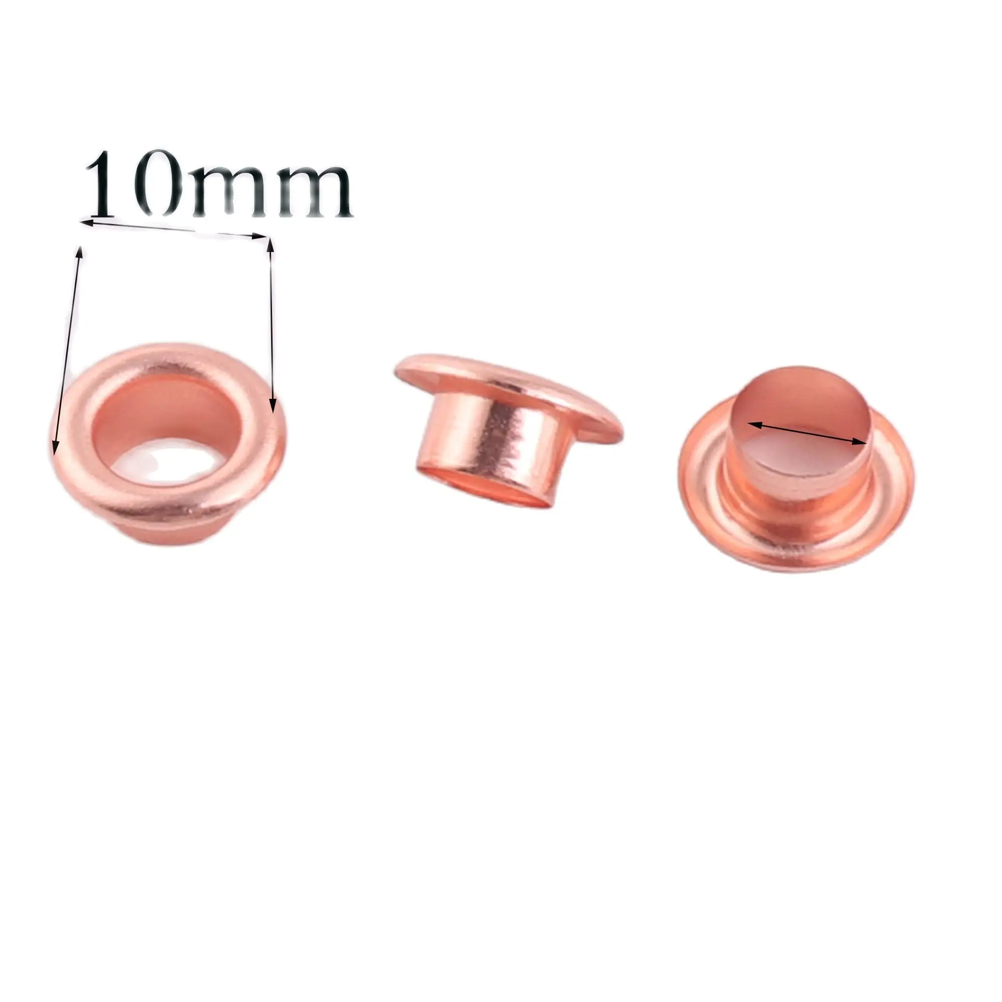 50pcs-100 PCS Rose Gold MINI Eyelets,For Clothes Leather Canvas Bag Shoes Rivet Studs-3mm/4mm/5mm/6mm/8MM