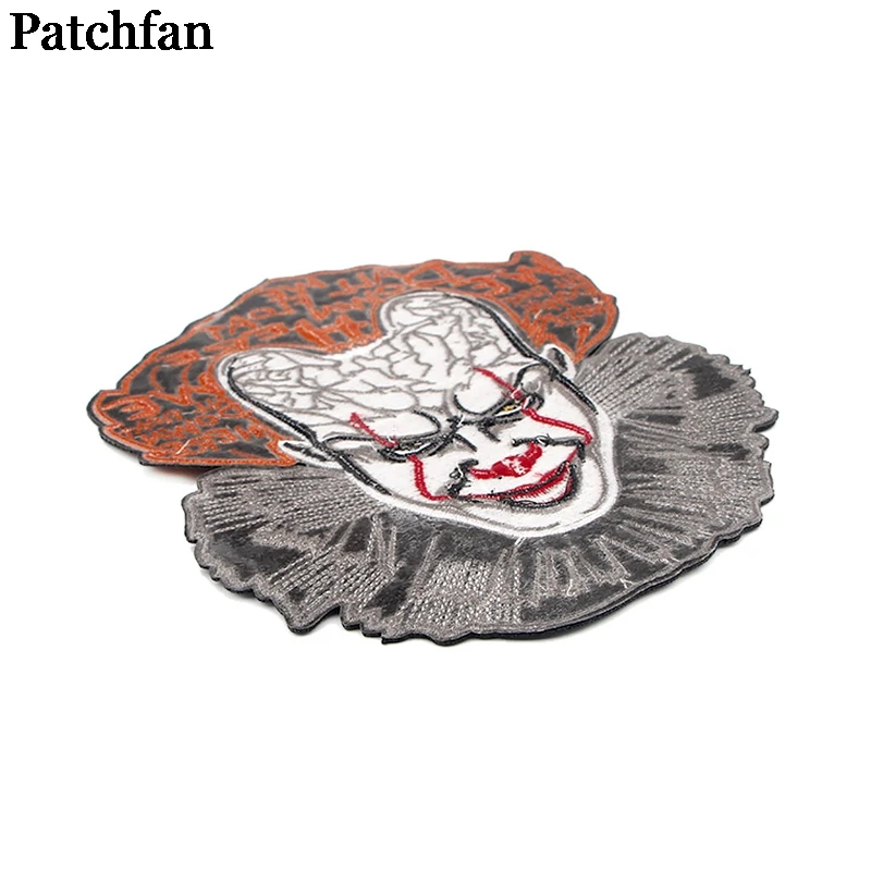 Patchfan ghost applique patches diy iron on para jeans bag shirt clothes punk stickers embroideried badges A2337