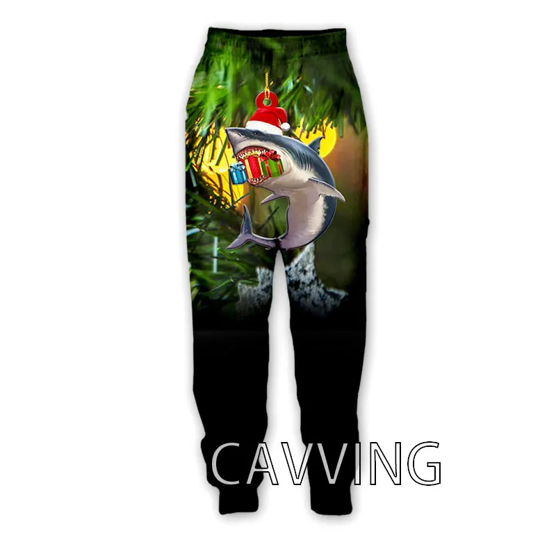 

CAVVING 3D Printed Merry Christmas Fish Casual Pants Sports Sweatpants Sweatpants Jogging Pants Trousers for Women/men