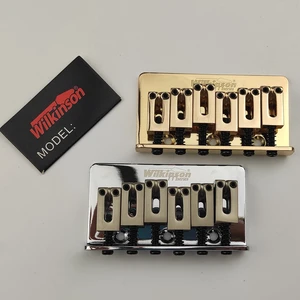 Wilkinson-Wof01 Fixed Electric Guitar Strings, Thru Bridge, Tailpiece Steel, Spacing, Silver, Gold, 10.5mm 8 Main Sales Bridge Guitar Wilkinson - №8