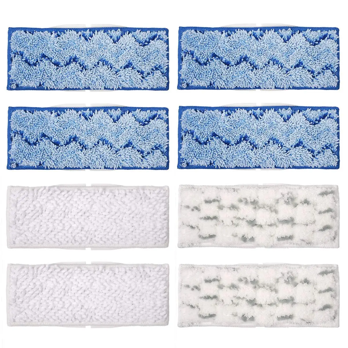 Модернизированные моющиеся подкладки для мытья для iRobot Braava Jet 240 241 (4 подкладки для влажной уборки, 2 влажных и сухих подметания)