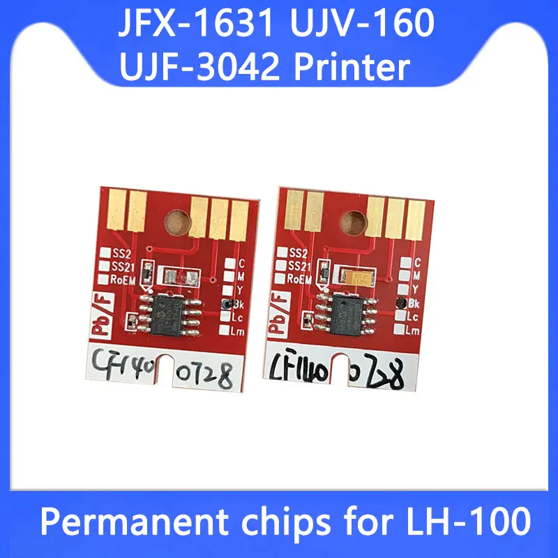 LH-100 LF100 Permanent Auto Reset Chip  For Mimaki JFX-1631 UJV-160 UJF-3042 UV Ink Plotter Printer