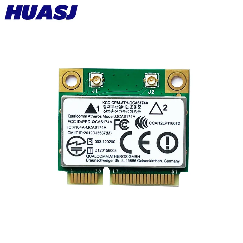 HUASJ Atheros QCA6174A Dual Band AC WIFI Module WIFI Adapter mini PCI-E 2.4G/5G Replace QCA9377