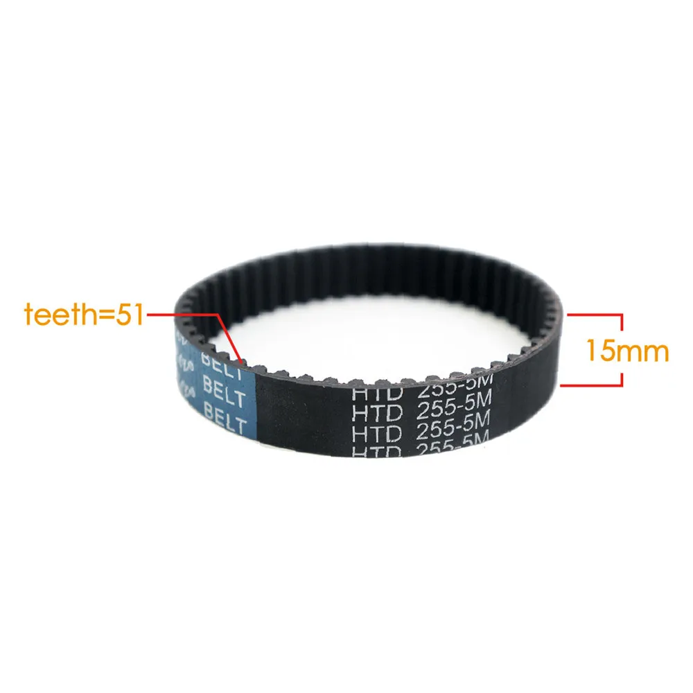 Maytech MTSKB2005 Belt 51 Teeth 5M Pitch HTD255 15mm Width Belt for Electric Skateboard Reduction for Electric Skateboard Elongb