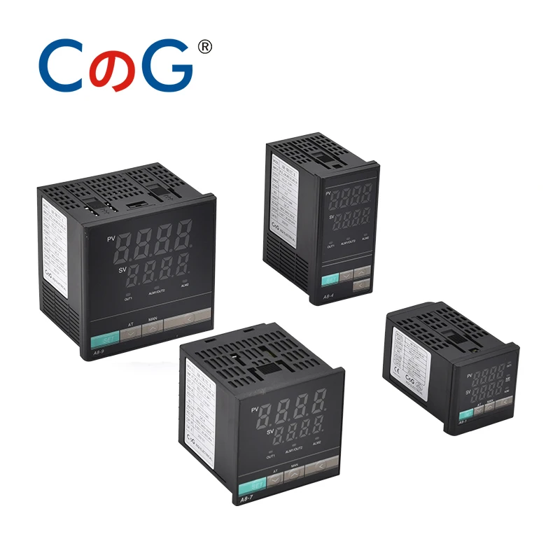 Cg A8-1 48*48Mm Multy/Tc Input K E J PT100 220V 4-20mA Spanning Pid Verstelbare output Ssr Relais 1300 ℃ Temperatuur Controller