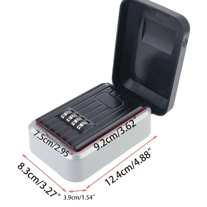 L38D Wand Montiert 4 Digit Freien Hohe Sicherheit Key Safe Box Code Secure Lock Lagerung