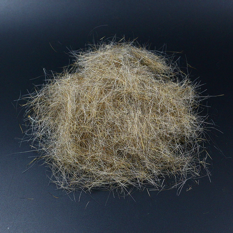 Hot new 2grams natural pale brown fly tying Argentinian hare dubbing fiber long hair nymph fly dub Tungsten Jig tying materials
