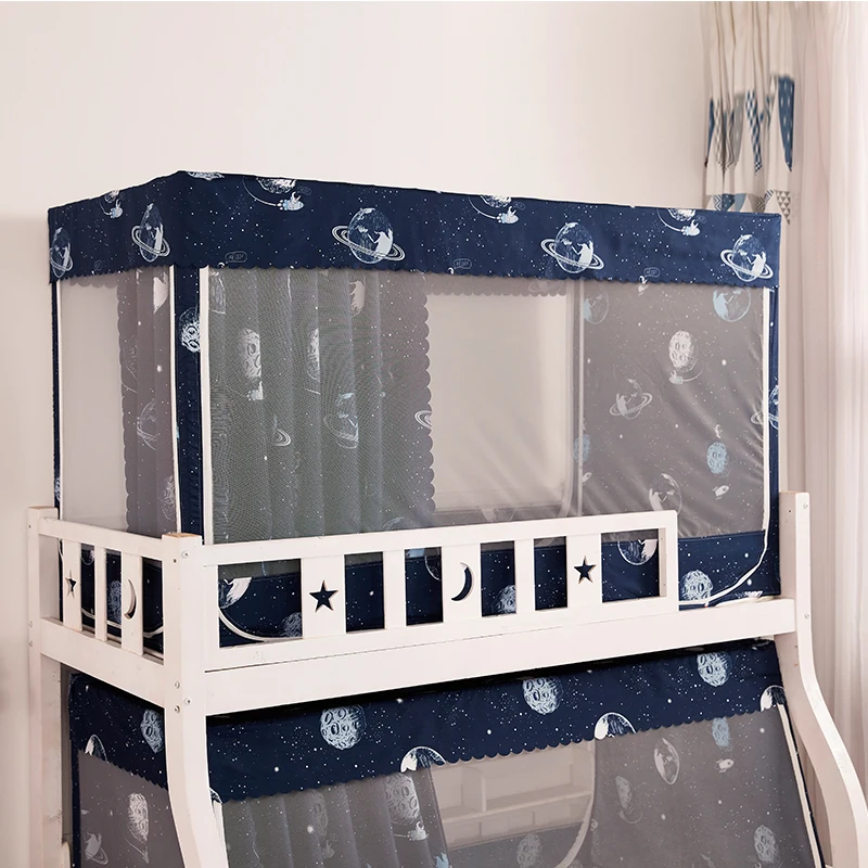 Mother Bed Mosquito Net 1.5 M Children\'s Bed Student Dormitory High Low Bed Bunk Ladder Home Curtains Luxury Home Supplies