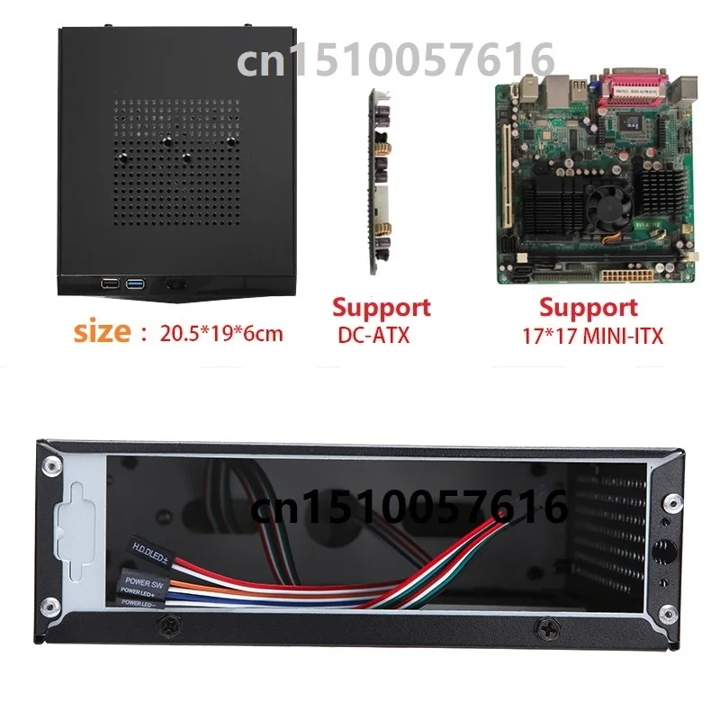 ITX Computer Mini Horizontal HTPC Small USB2.0 Interface