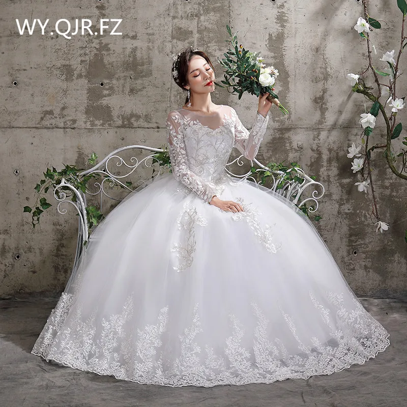 XXN-112#Bridal Wedding Dress Cheap Items With Full-sleeve Lace Up Ball Gown Custom Plus size wholesale New in 2024 Muslim