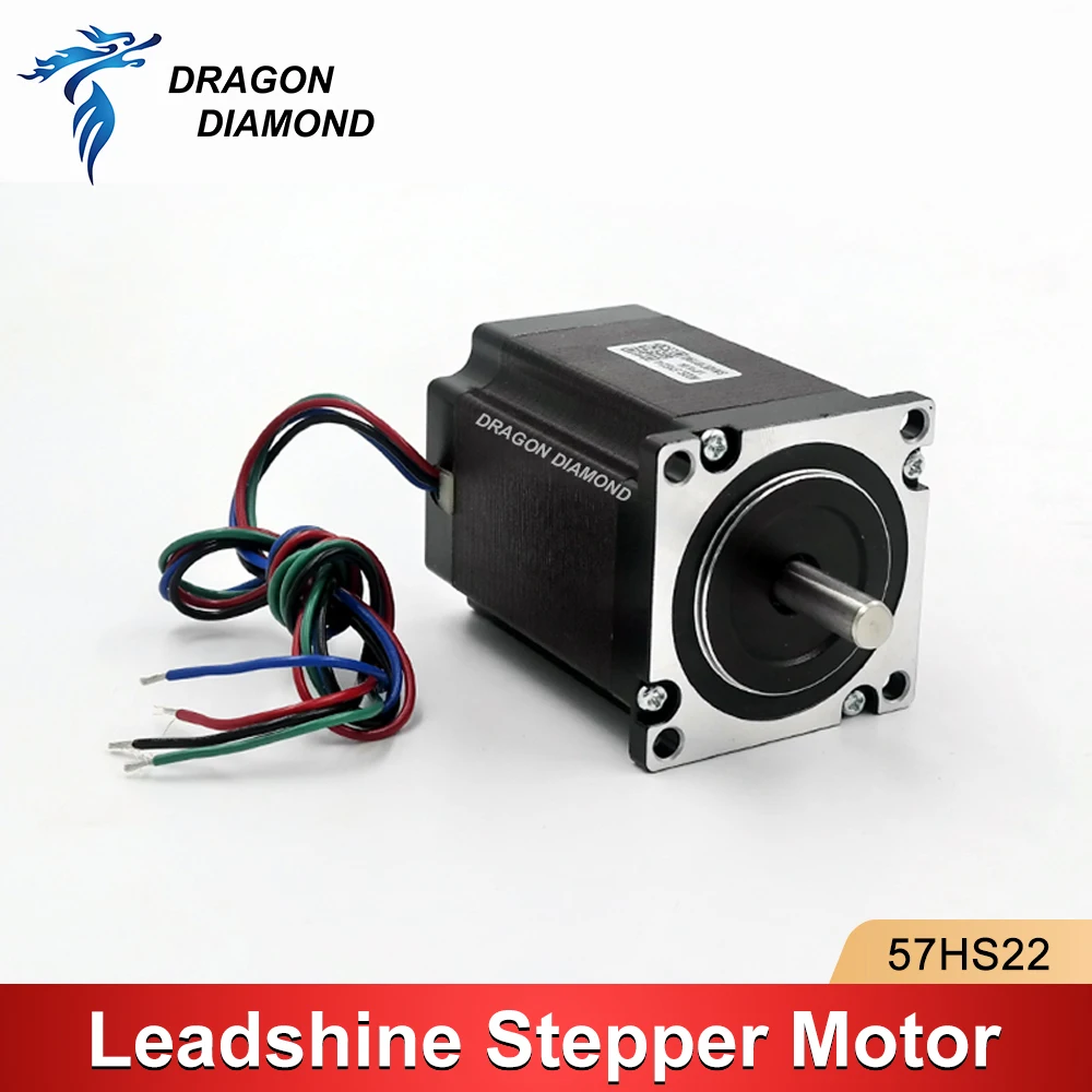 

Leadshine 2 phase Stepper Motor 57HS22 NEMA23 with 2.2Nm Torque 5.6A Length 81mm Shaft 8mm