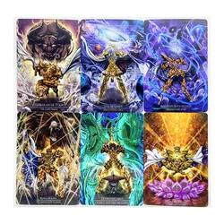 12 sztuk/zestaw Saint Seiya technologia laserowa zabawki Hobby Hobby kolekcje kolekcja gier Anime Cards