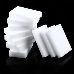 100pcs 100 x 60 x 10mm Melamine Sponge Magic Sponge High Density Eraser Home Cleaner Cleaning Sponges For Dish Kitchen