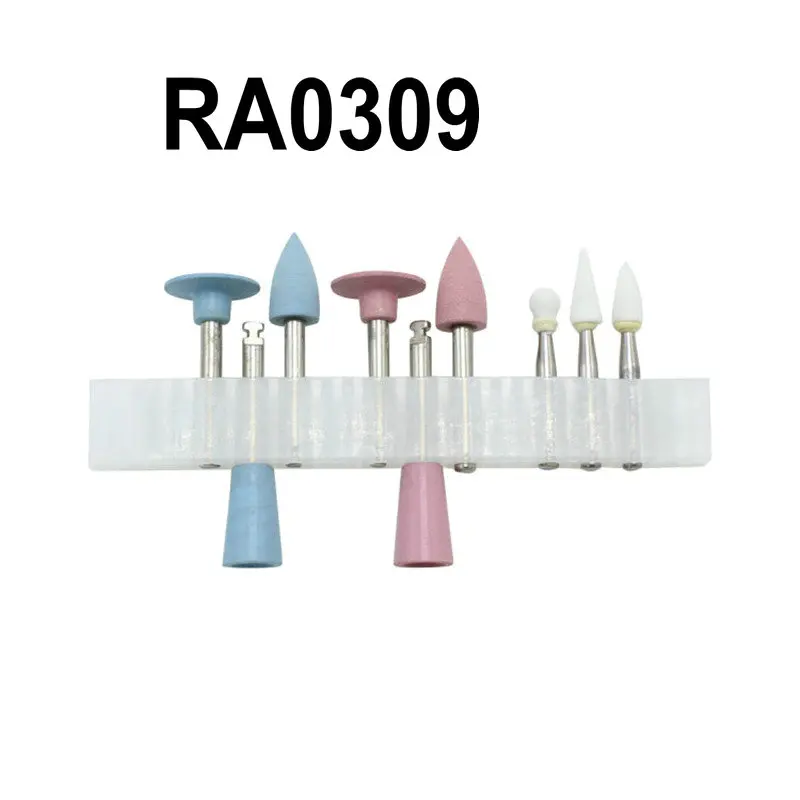 

Dental Composite Polishing Stone Kits RA0309 / HP0312 Assorted Dental Prophy Stone Coloring Material Instrument