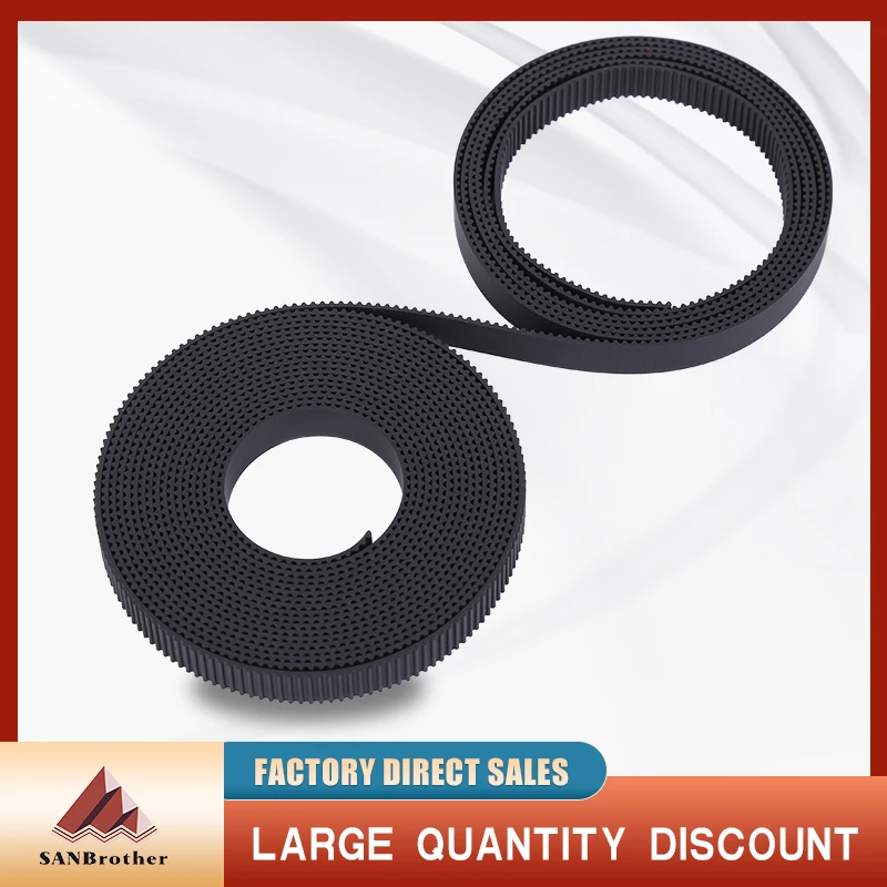 GT2 timing belt 2GT 5m/10m//20m/50m GT2-6/10mm open timing belt GT2 belt Rubber Aramid Fiber cut to length for 3D printer