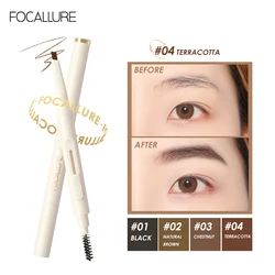 Focallure Sliding Waterproof Eyebrow Pencil With Brush Long Lasting Tint for Eyebrows Enhancers Shade Professional Eyes Makeup