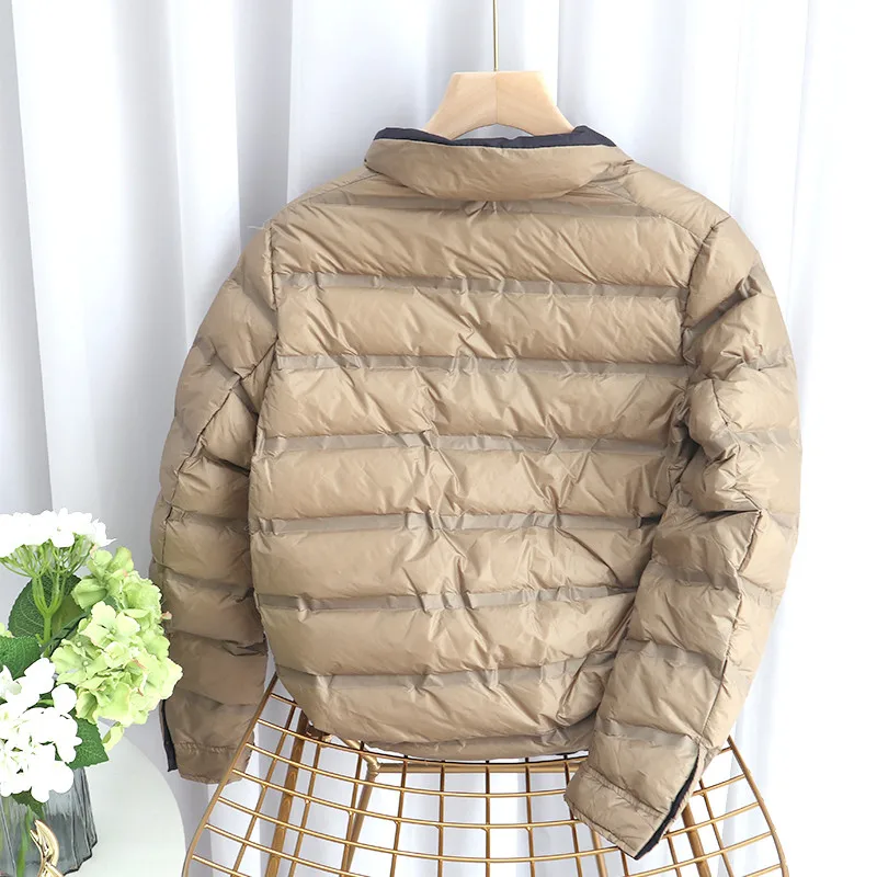 Sanishroly 2020 Autumn Winter Women Ultra Light White Duck Down Jacket Parka Ladies Warm Double Coat Short Outwears Tops SE1111