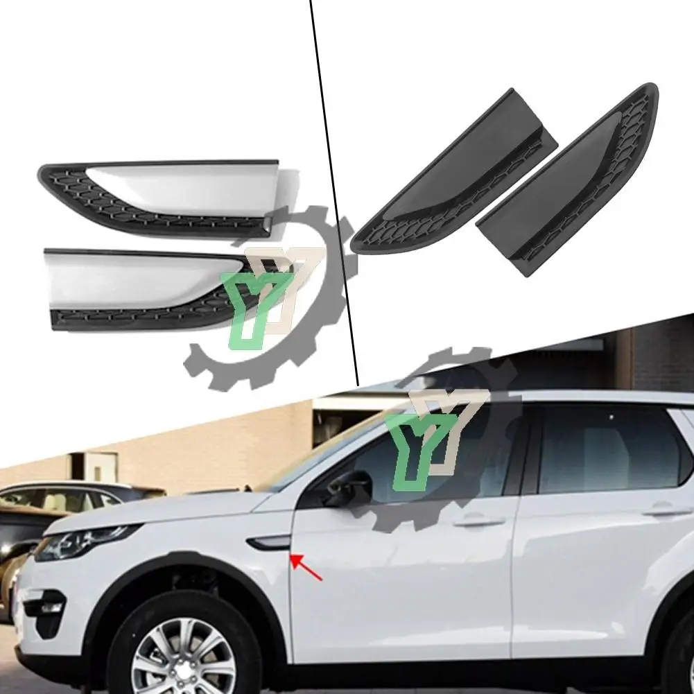 

Car Front Side Fender Grille Vent Duct Louver Gossy ABS For Land Rover Discovery Sport L550 2015 2016 2017 2018 2019