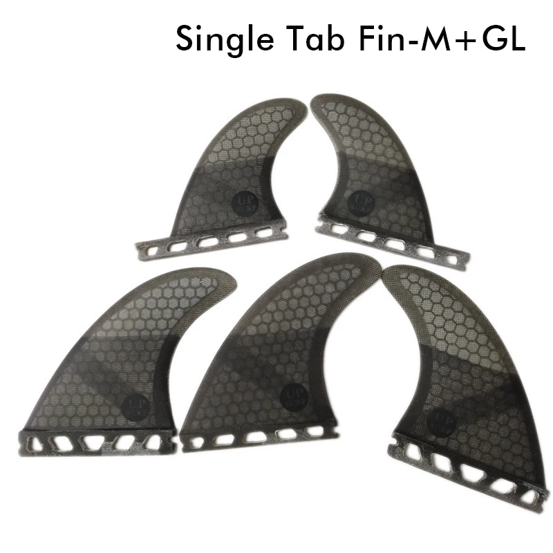 Surf Fins Tri-quad fin set Single Tabs M+GL fins surfboard fins 4 color surf fins Honeycomb Fiberglass