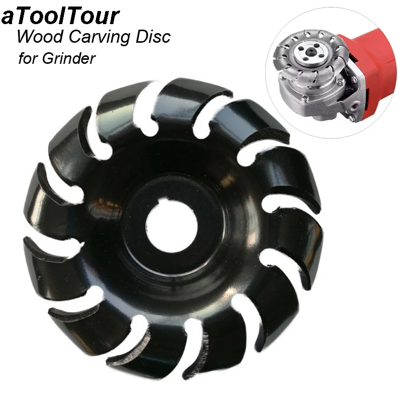 Disco de tallado de madera de acción Anti-Kickback, 90mm, cadena de corte, hoja de sierra doble, amoladora de 12 dientes, corte de disco de cadena