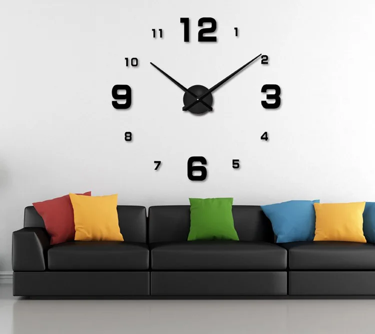 Oversized 1M creative wall clock diy living room fashion background wall art clock modern simple atmosphere