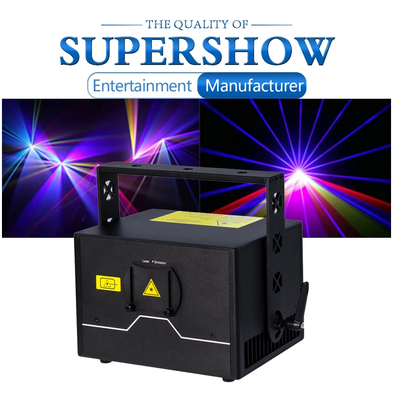 Professional Newest Laser Lights 2W 3W Full Color RGB Laser Light 12 DMX Channels Projector Disco Party Show Light