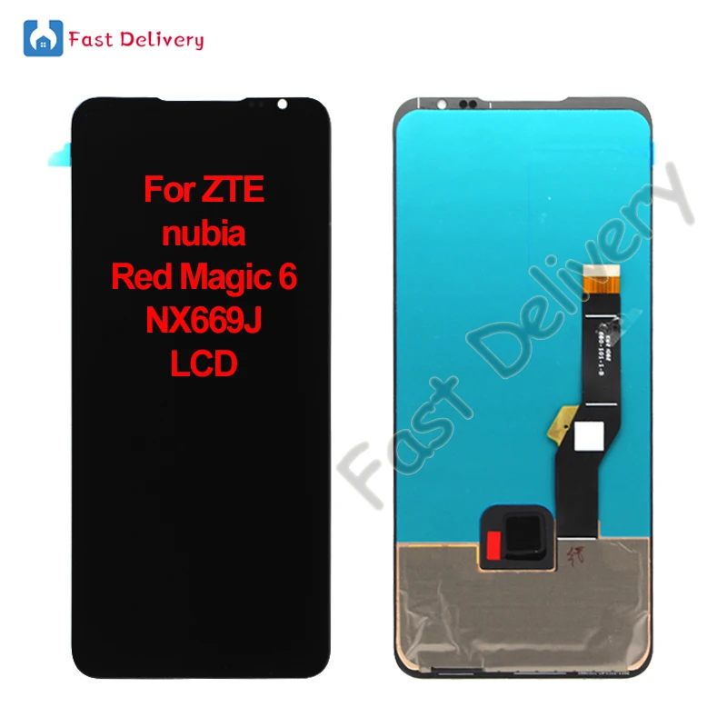 For ZTE nubia Red Magic 6 Pro LCD Display Touch Panel Screen Digitizer Assembly For ZTE nubia Red Magic 6 NX669J lcd Replacement