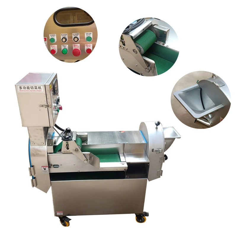 Commercial Cut Vegetables Machine Electric Automatic Multifunction Canteen Cut Chives Potato Chopped Green Onion Large Equipment
