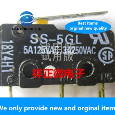 

10pcs 100% orginal new real stock micro switch SS-5GL 5A 125VAC 0.49N