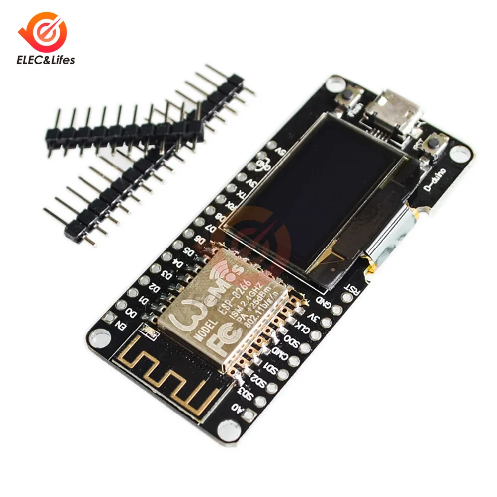 

Для Wemos NodeMCU ESP8266 ESP-12F 0,96 дюймов OLED дисплей WIFI модуль беспроводной CP2102 макетная плата вход Micro USB