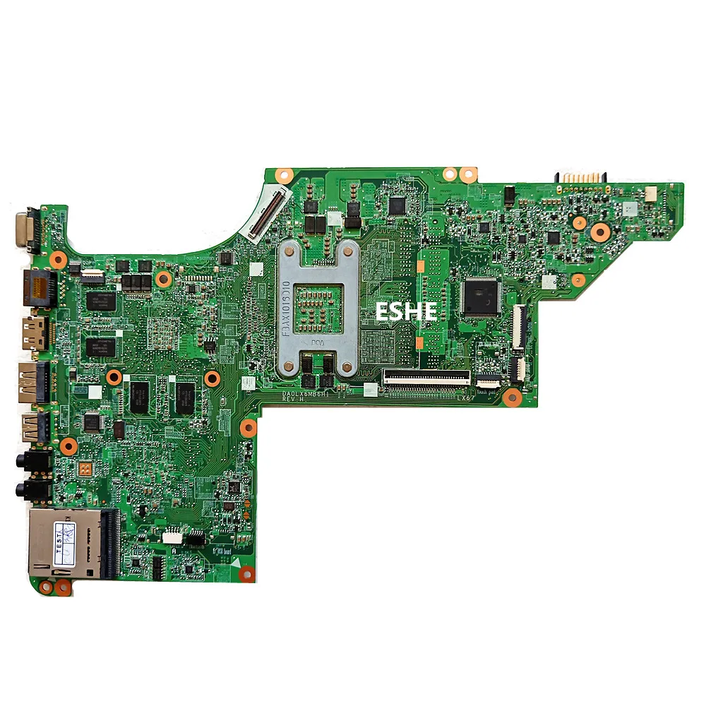 For HP Pavilion DV7 DV7T DV7-4000 Laptop Motherboard DA0LX6MB6H1 615308-001 630981-001 HM55 DDR3 HD5650M 1GB graphics card