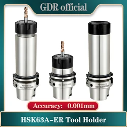 Suporte de ferramenta HSK63 para Pinça, HSK63A, HSK32A, HSK40A, HSK50A, ER11, ER16, ER20, ER25, ER32, ER40