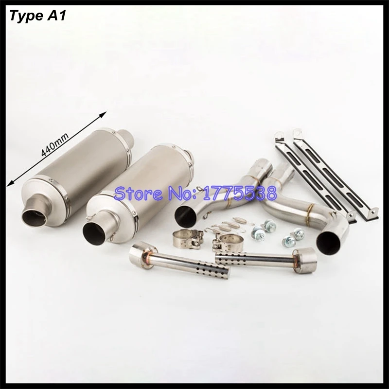 Motorcycle Exhaust System For KTM 990 Adventure 2006-2012 Exhaust Muffler Escape Middle Link Pipe for KTM 990 Adventure R/S