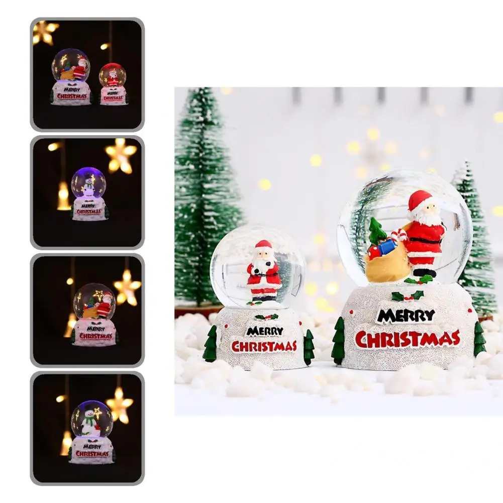 

Snow Globe Eco-friendly 3D Cartoon Christmas Ornaments Exquisitely Polished Fall Resistant Christmas Snow Globe