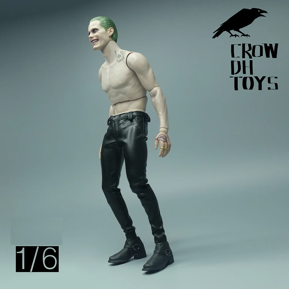 

For Sale 1/6th Fashion CROW DH TOYS Trendy Tight Leather Pants (with stretch) Slim Model For 12inch Action Doll