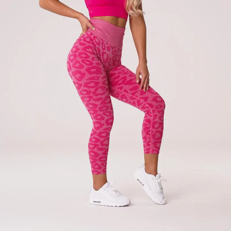 Yoga Seamless Leggings High Waist Gym Energy Leopard/Zebra Fitness Pants Girl/Female Sports Workout tights Pants For women