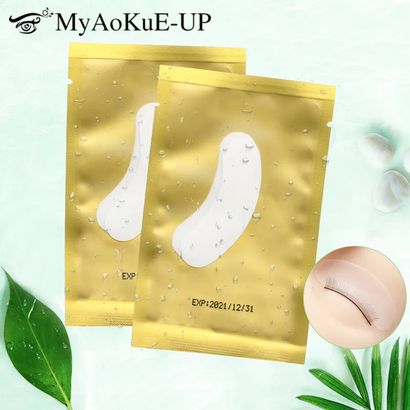 New Thinner Mini Eye Patches For Eyelash Extension 50pairs Planting Grafted Eyelashes Pad Affixed Collagen Smooth Lint Isolation