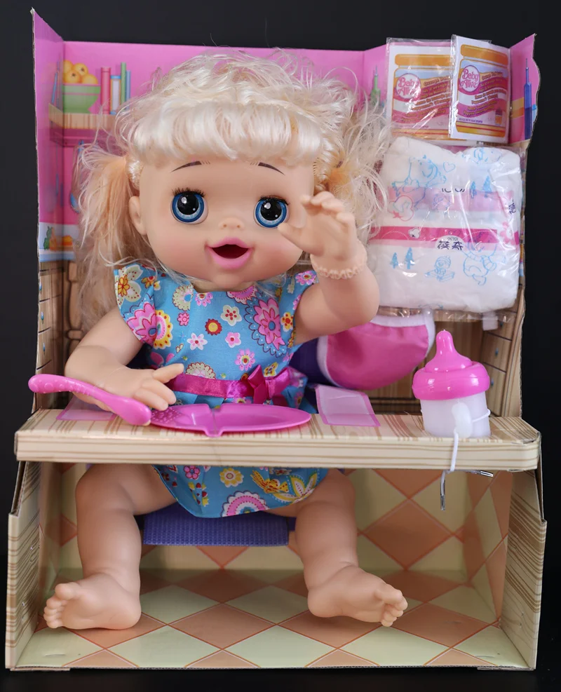 Reborn Baby Doll para recém-nascidos, pode comida real e bebida, leite e cocô de mixi, 40cm Feed, 30 Plus Phrases, Baby Dolls Real, presente, novo