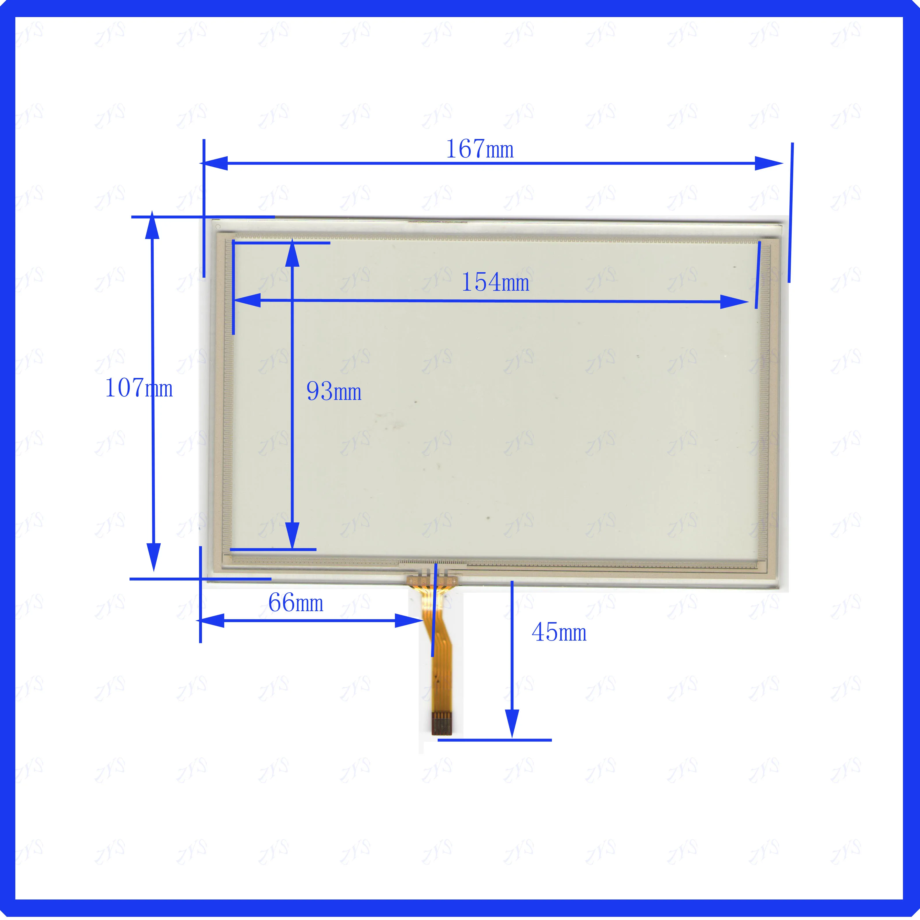 KDT-5169   touchsensor  5lines  touch screen digital player handwriting screen for pioneer  KDT5169  167*107mm