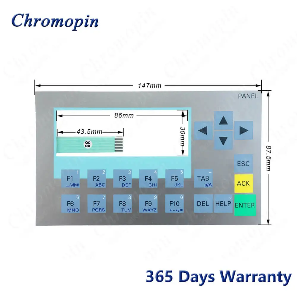 Membrane Keypad Keyboard for 6AG2647-0AH11-1AX0 6AG2 647-0AH11-1AX0 KP300 Button Film for Keypad Switch servicing HMI