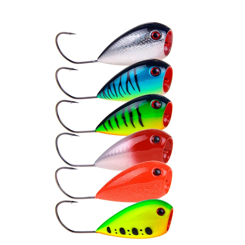 1Pcs/lot Popper Fishing Lure Crankbaits 8cm 13g Artificial Baits Croatian EGG Floating Hard Bait with Single Hook