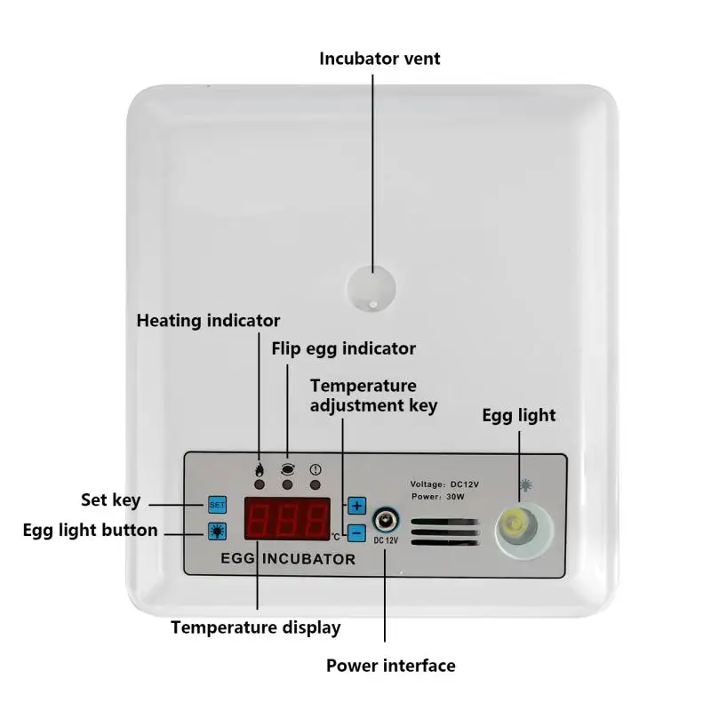 110V/220V Haushalts 16 Eier Inkubator Doppel Power Intelligente Automatische Ei Schlupfbrüter für Huhn Ente Gans Taube vogel Wachtel