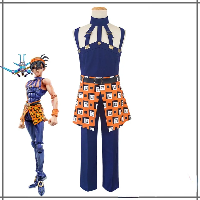 

Anime JoJo's Bizarre Adventure Kira Yoshikage Cosplay Costume Golden Wind Anime Cosplay Halloween