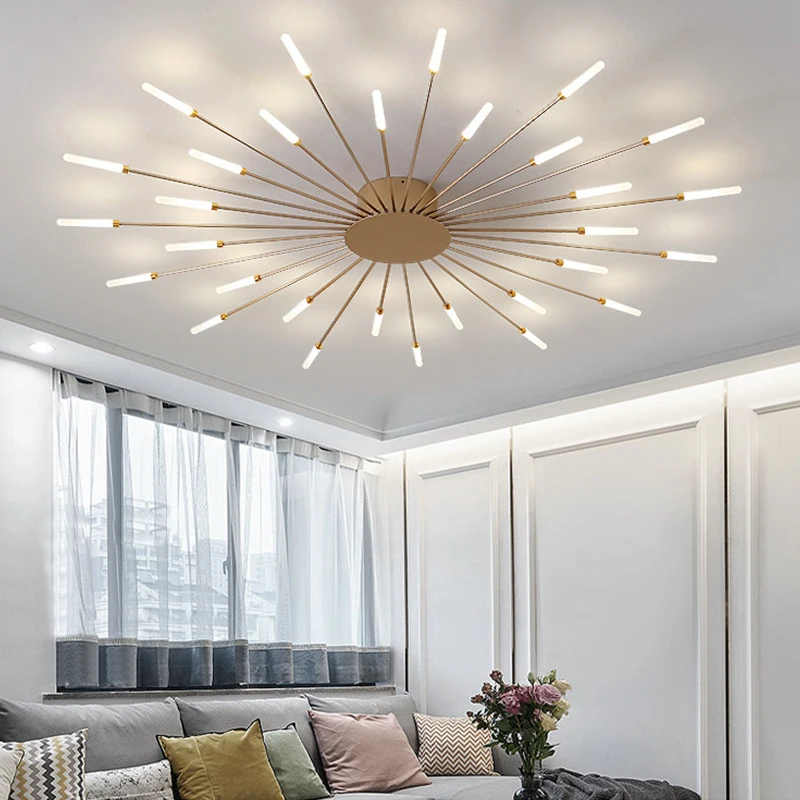 

LED chandelier living room bedroom dining room study decoration AC110V220V household new aluminum chandelier modern ceiling lamp