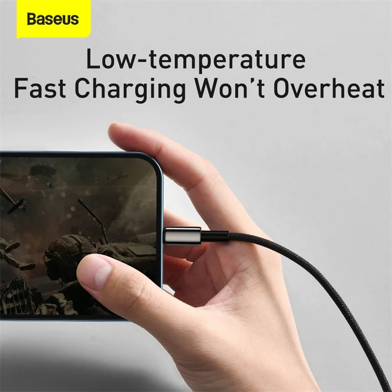 Baseus 3 in 1 USB Type C Cable For iPhone 12 Pro Max Micro USB Android Mobile Phone Cable For Samsung Xiammi USBC Data Wire Cord