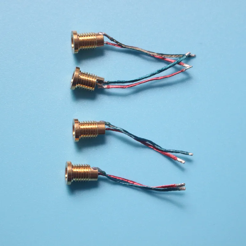 5 คู่หญิงซ็อกเก็ตลวด SOLDER PIN ซ็อกเก็ตและ Built-in ถั่ว MMCX ทองแดงบริสุทธิ์ทองแดง-ชุบทองแดง