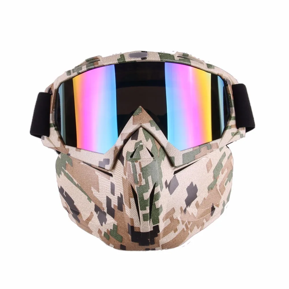 

Motorcycle goggles Mask Soft Bullet Dart Protective Mirror Face Mask for Nerf Blaster Out Door Games