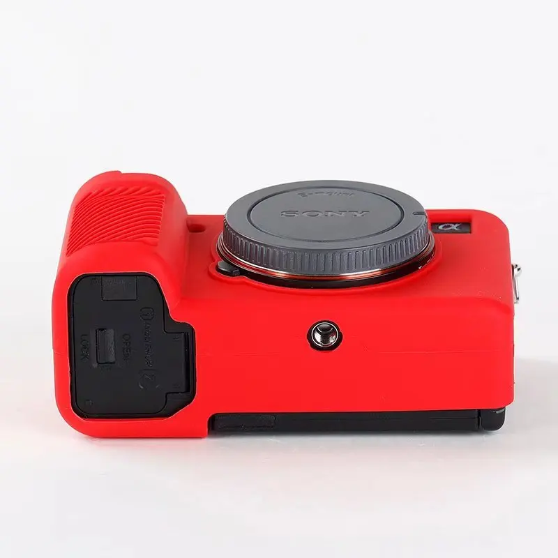 Đầu Họa Tiết Thiết Kế Cao Su Silicone Thân Bao Da Bảo Vệ Khung Da Cho Sony A7C Alpha 7C ILCE-7C Camera Mềm Mại