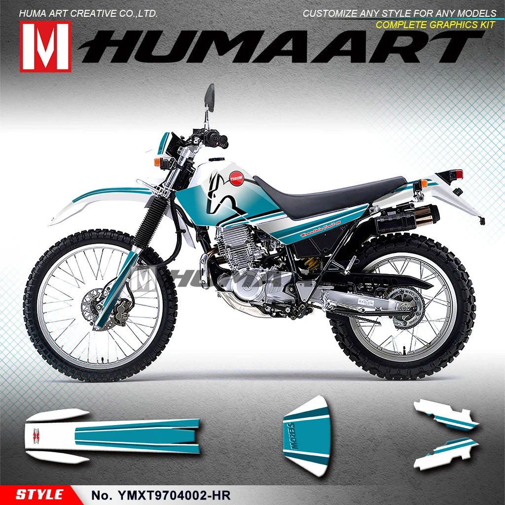 

HUMAART Custom Graphics Motorbike Stickers Kit Vinyl Decal for Serow XT 225 XT225 1997 1998 1999 2000 2001 2002 2003 2004