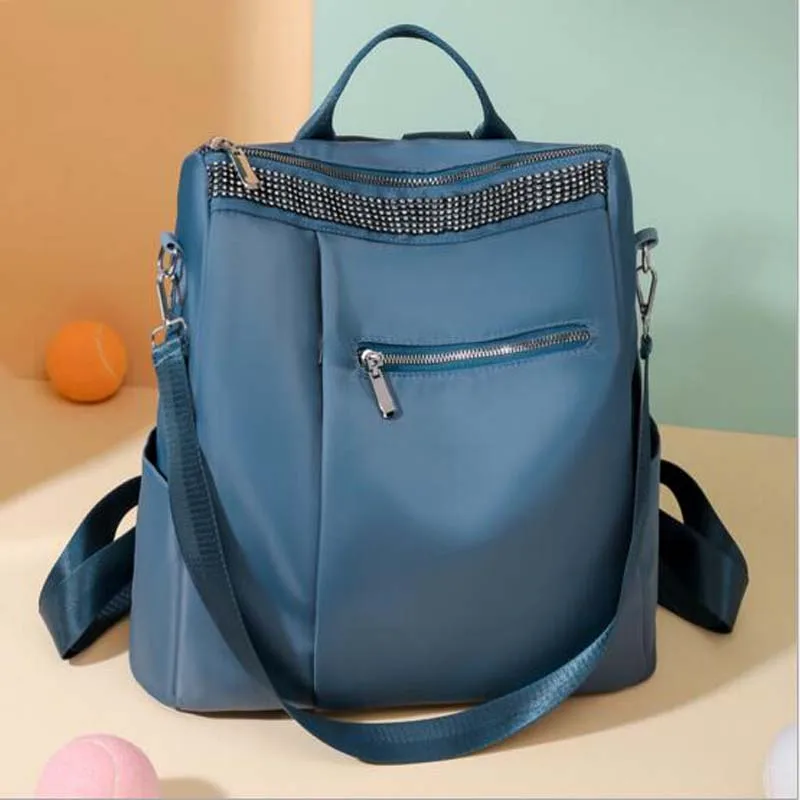 2025 New Korean Fashion Design Style Waterproof Oxford Backpack Women's Casual Light Outdoor Travel Double Shoulder Bags